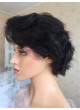 Pre order Full lace wig natural hair line baby hair natural color 100% human hair heavy density short wig